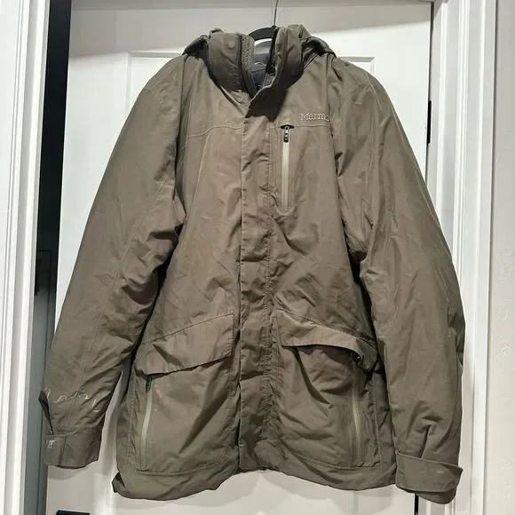 MARMOT MEN's Yorktown Jacket DEEP OLIVE Performance Fatherless